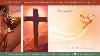 At the Cross | Faith-Based Children’s Book Illustration
