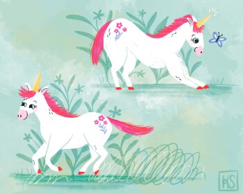 Unicorn Playing