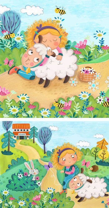Mary and Her Little Lamb