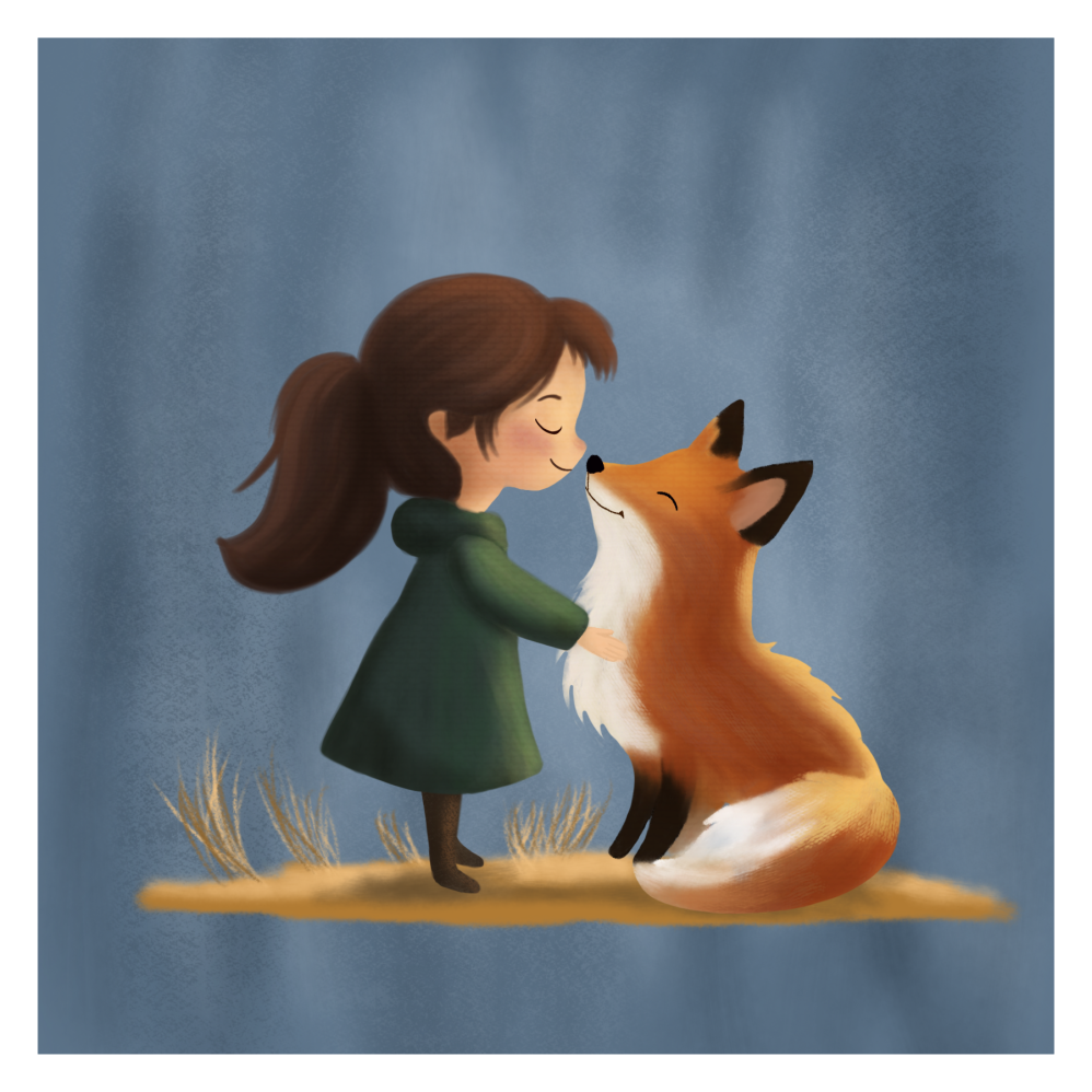 Girl and Fox