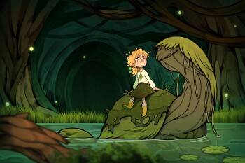 The Girl and The Swamp Monster