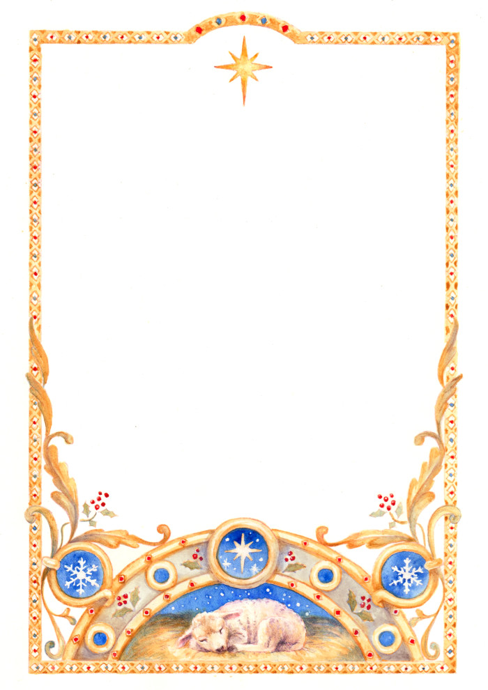 Decoration for page with text