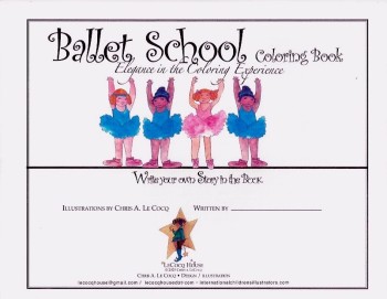 The Ballet School Coloring Book, Write your own story in the book