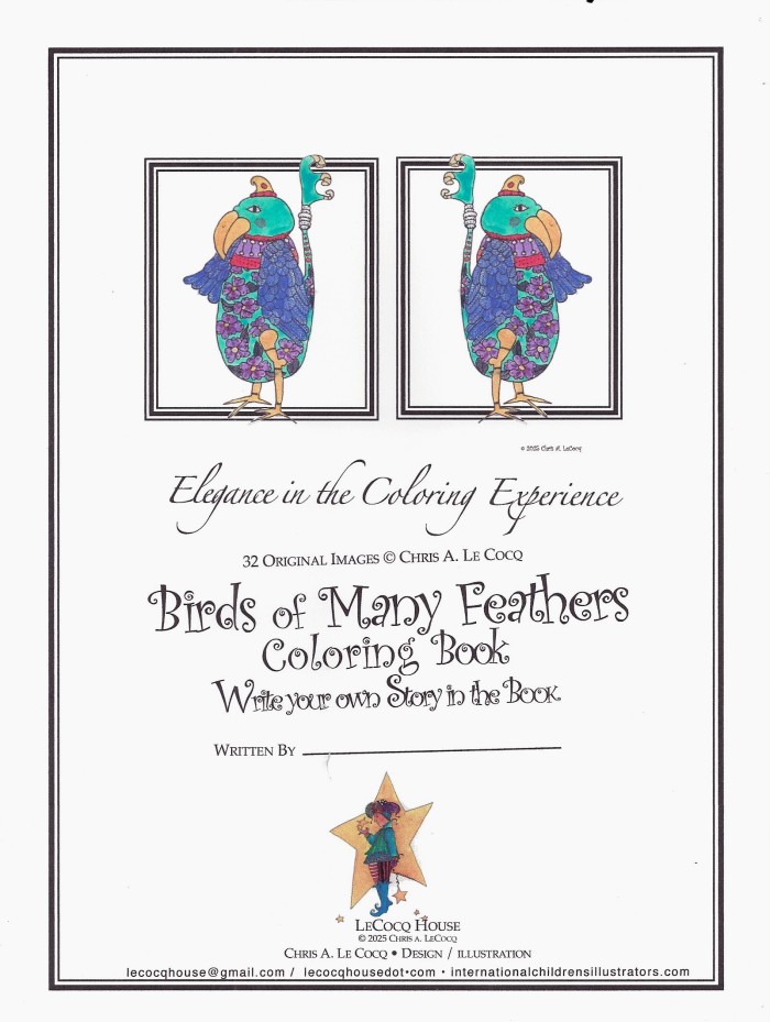 Birds of Many Feathers / Wtite your own story in the book