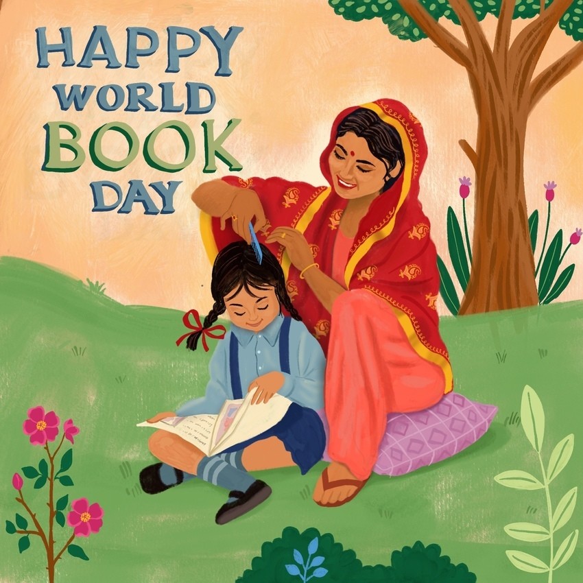 Happy World Book Day – Children’s Reading Illustration