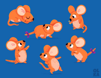 Cute Mouse Character