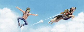 A Bewildering Bottle: Fred and Ethan Fly!