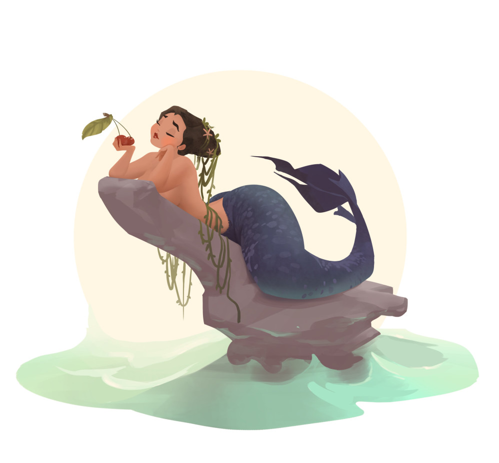 Cherry mermaid