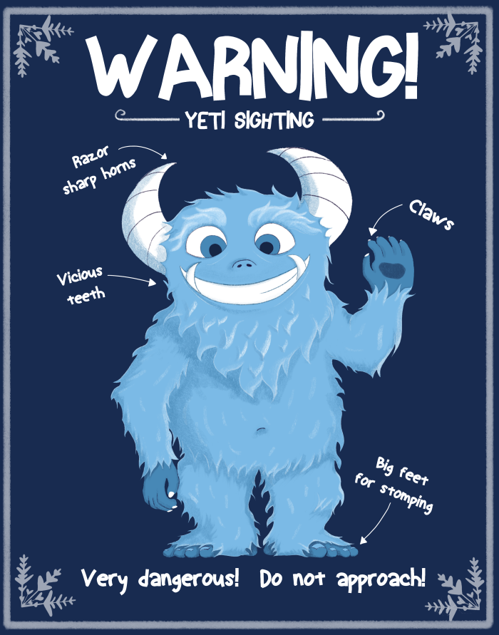 Oh no! A Yeti!