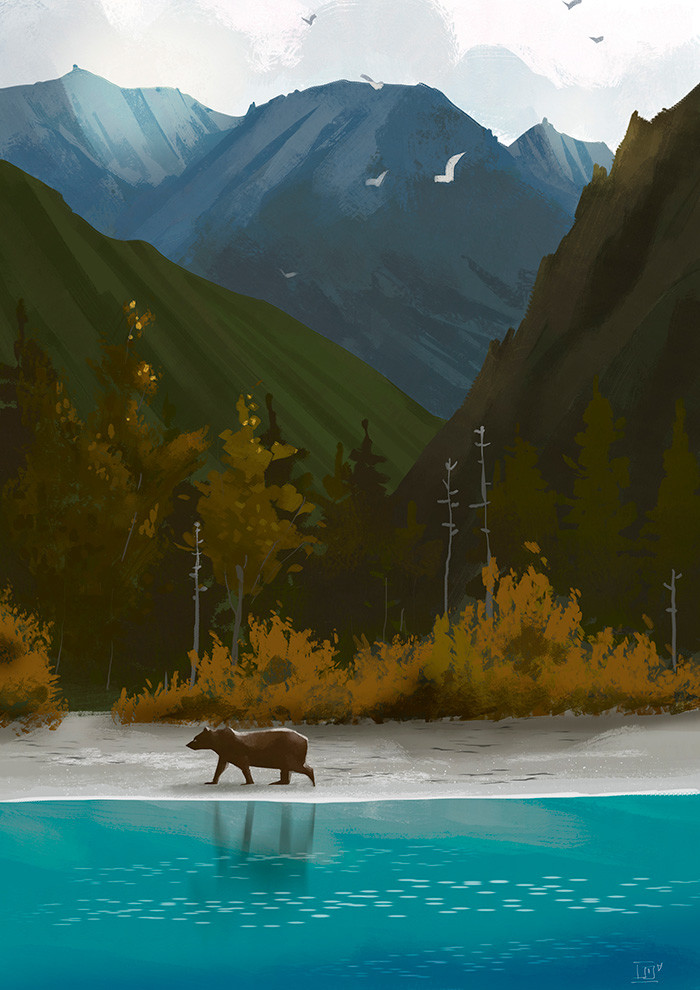 Bear by the River