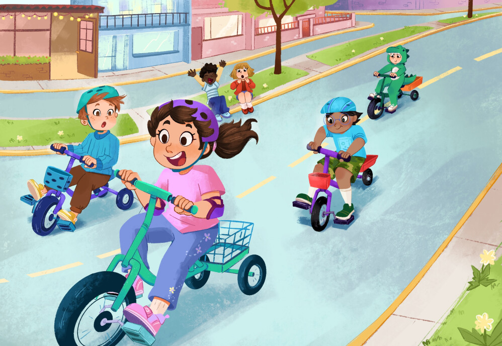 Tricycles race