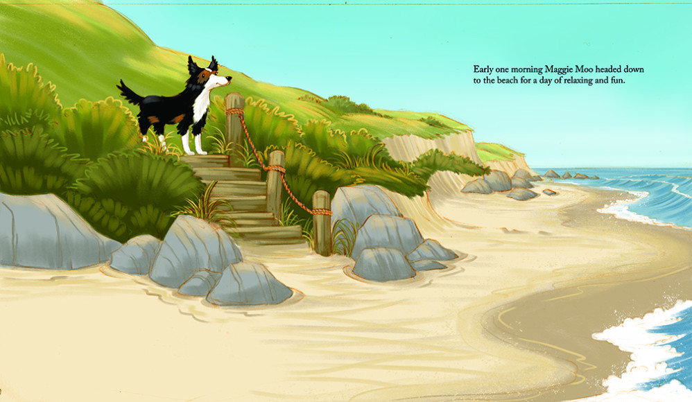 Maggie Moo and the Sandcastle Day