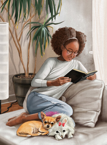 Girl on Sofa
