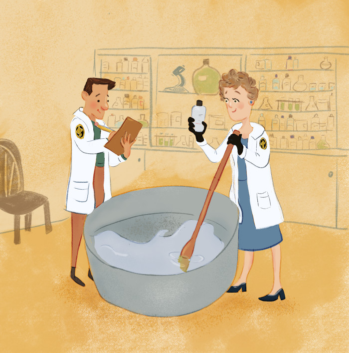 Making the Shark Repellant - Julia Child