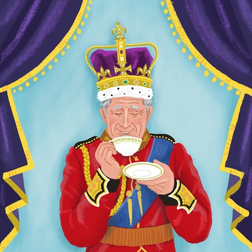 King Charles III – Royal Portrait Illustration