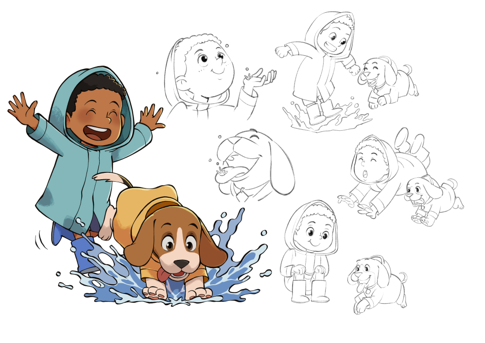 Bennie & Choco Character Design