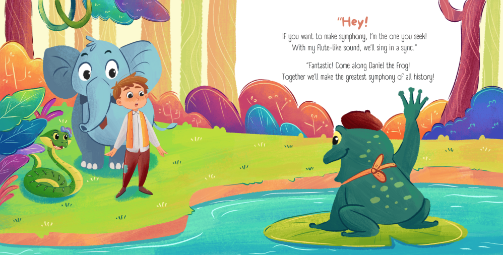 Symphony from the Forest, forest symphony | Childrens Book Illustration