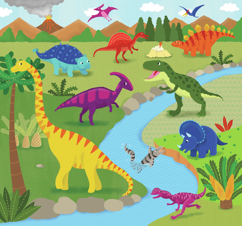 Dinosaur Adventure Illustration