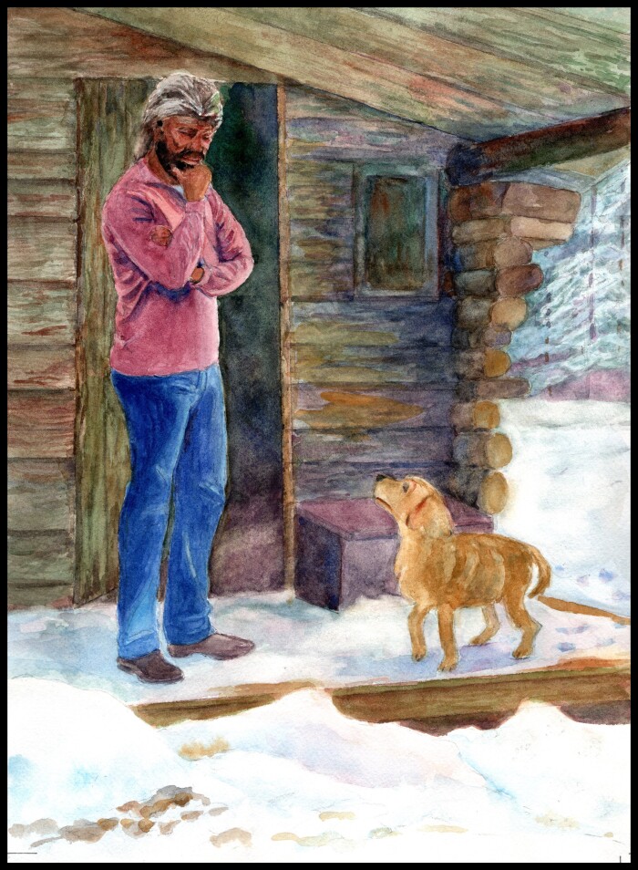 Finding a friend in the woods