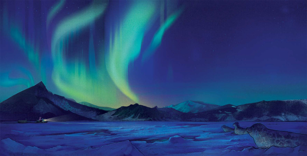 In the sky at nightime, Picture book, Inhabit Media 2019