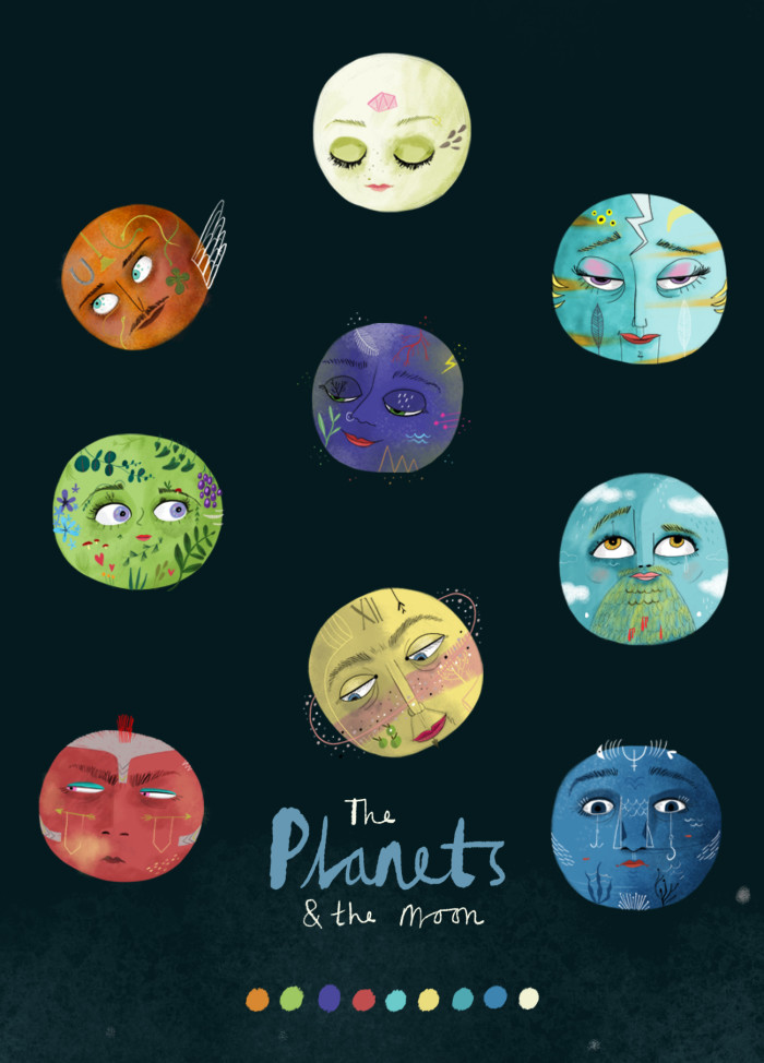The Planets and the Moon Zine Cover