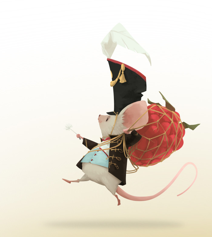 Tiny mouse leading the mission