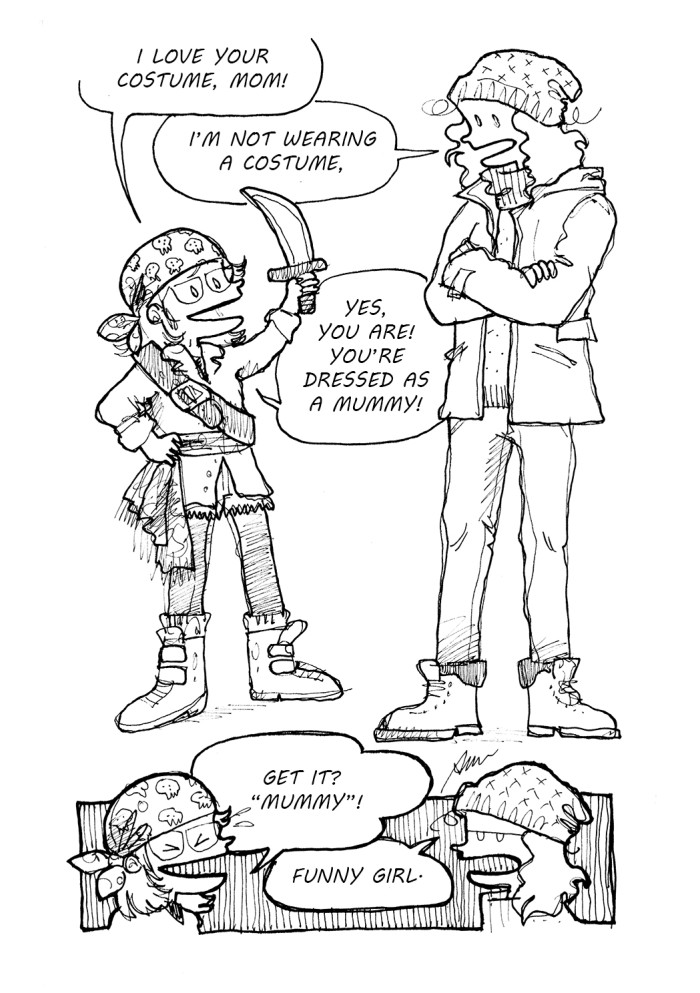 "Mummy" - cartoon