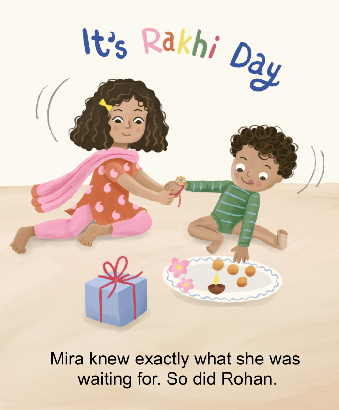 Sister and brother celebrating Rakshabandhan