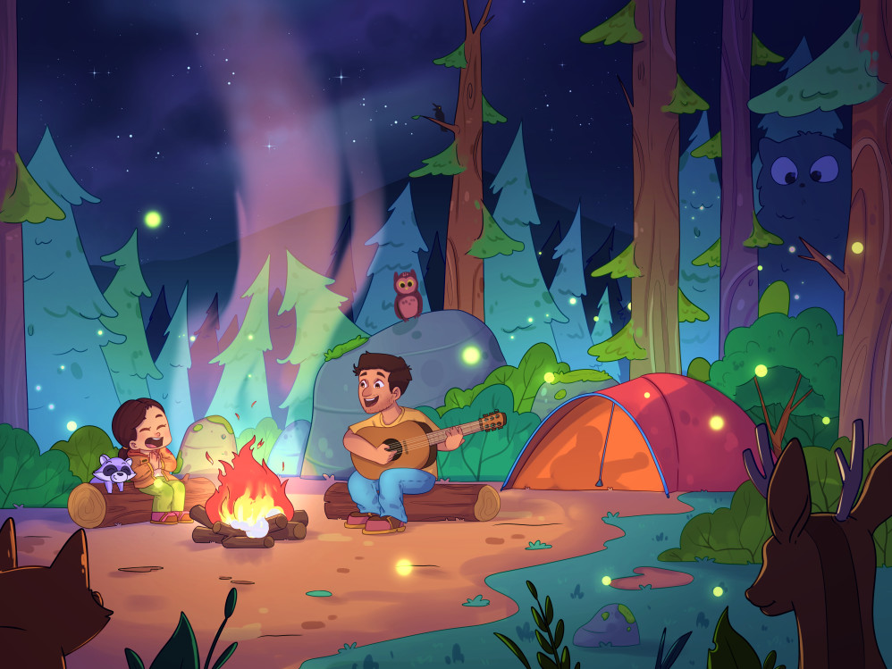 Camping Under the Stars with Dad