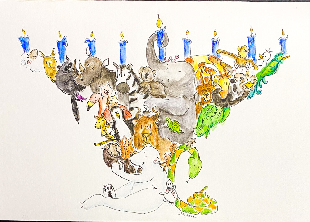 Animal Menorah