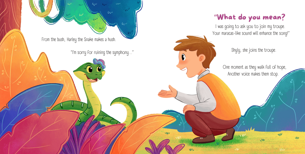 Symphony from the Forest, forest symphony | Childrens Book Illustration