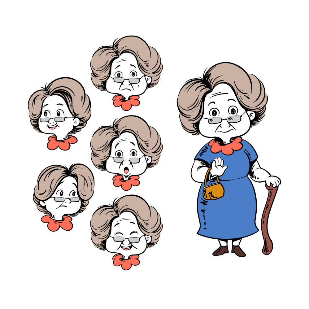 Grandma on 'Grandam Hometown' Character Design