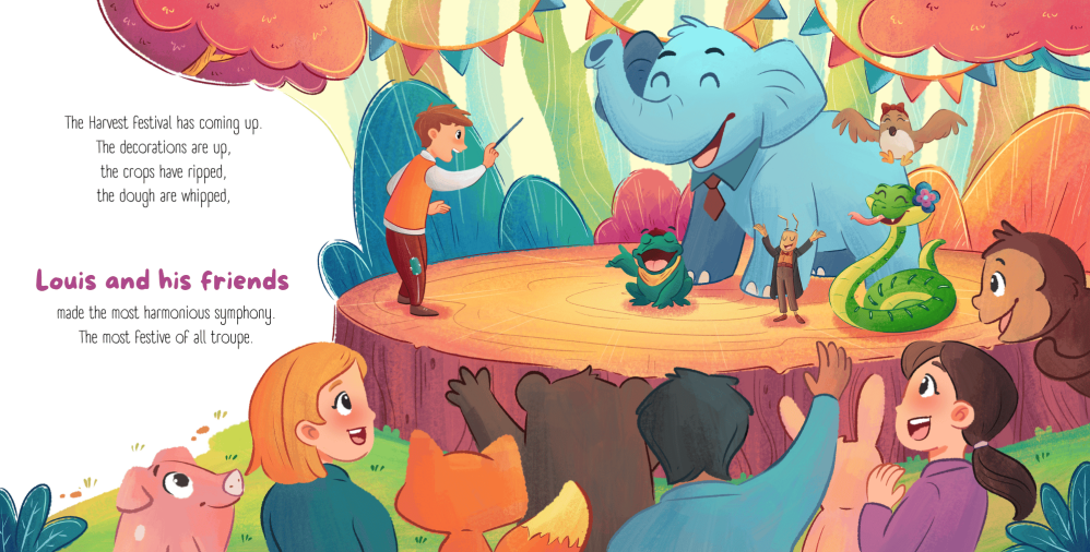 Symphony from the Forest | Childrens Book Illustration