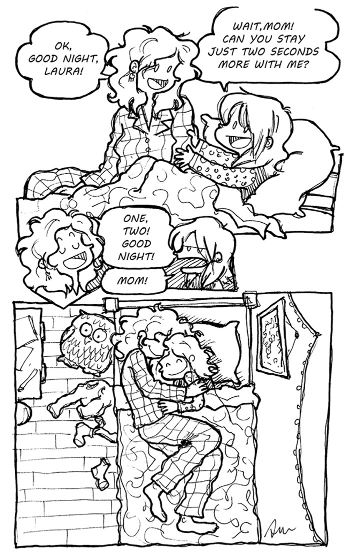"Bed time" - cartoon