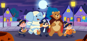 Halloween Fun with Animal Friends