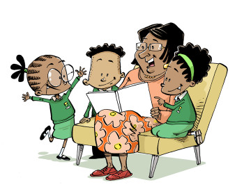 Story time with Mrs Dube
