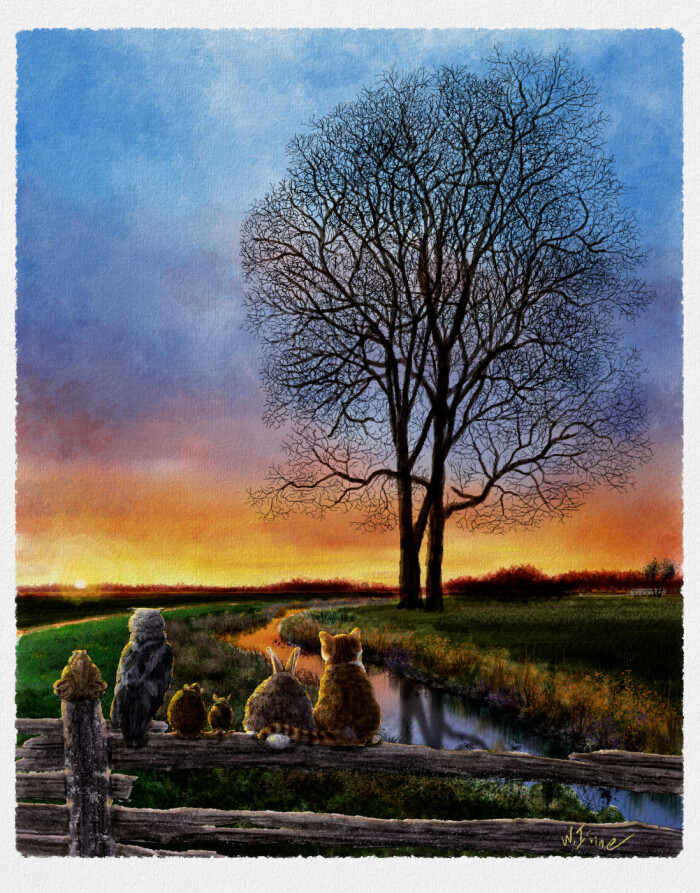 A sunset with friends.
