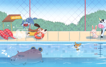 Pool Savior Dog
