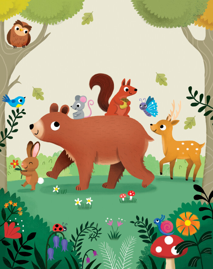 Box illustration for 'Forest First' game published by KiwiZou