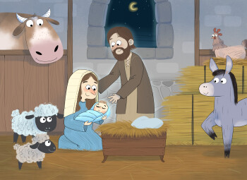 A Peaceful Nativity Scene