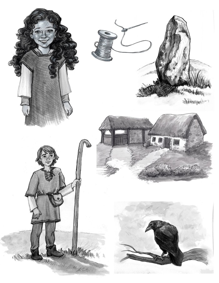 Middle-Grade Chapter Book Spot Illustrations - Jack and The Hollow Hill