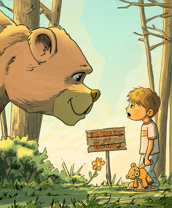 Teddy meets Grizzly