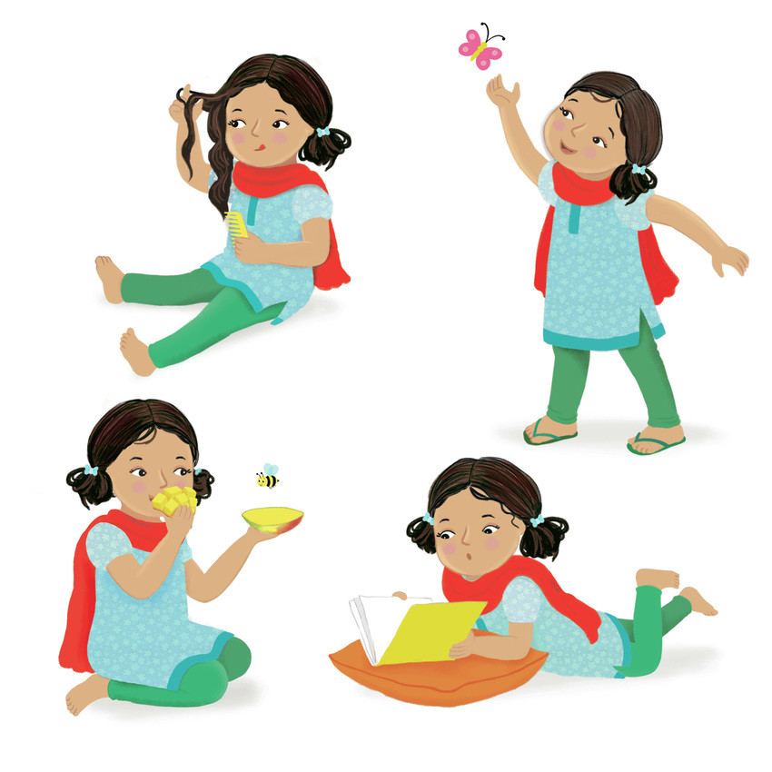 Everyday Childhood Activities – Character Illustration Set