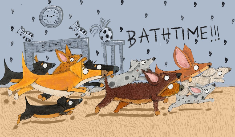 Sausage Bathtime