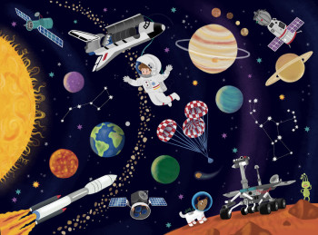 Space Adventure Illustration