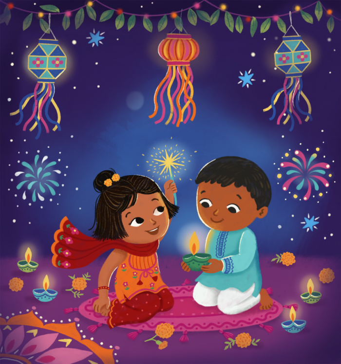 Diwali Celebration Illustration
