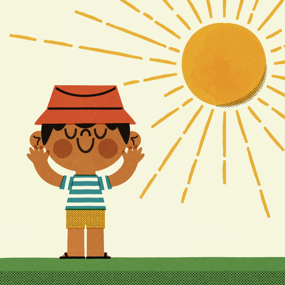 Child in the sun