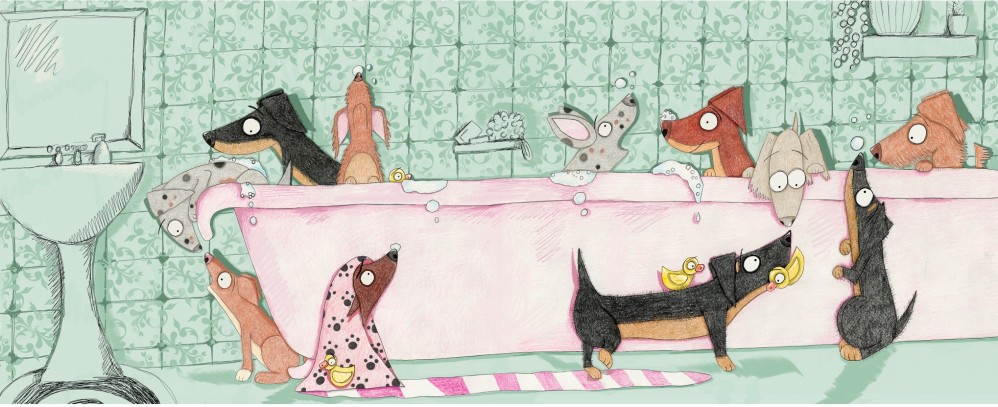 Sausage Bathtime 2