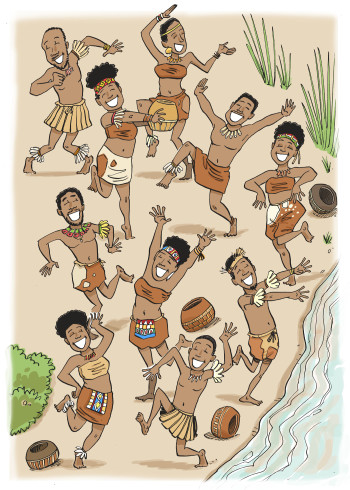 Dancing Villagers