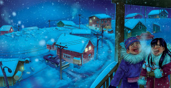 In the sky at nightime, Picture book, Inhabit Media 2019